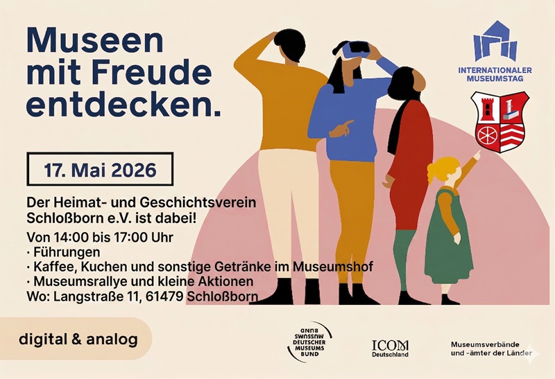 Plakat Internationaler Museumstag HUGV Schloßborn 2026